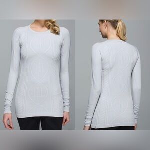 Lululemon Rest Less Pullover in Heathered Silver Spoon - Size 10